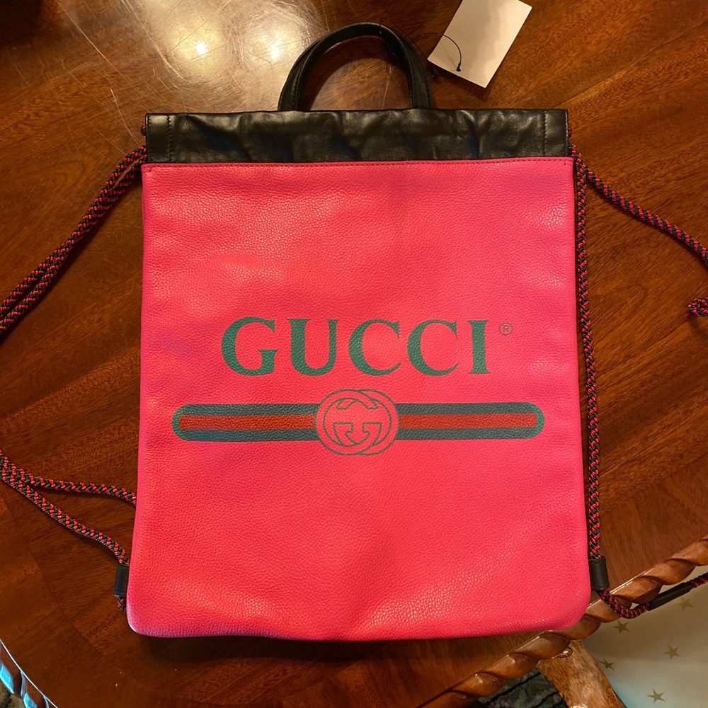 Gucci 2018 Drawstring Backpack